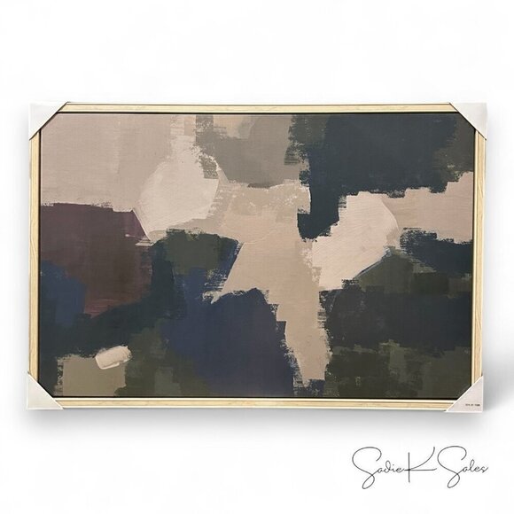 Threshold Studio McGee 36x24 Abstract Framed Wall Art Canvas Target Modern Decor - Picture 4 of 6